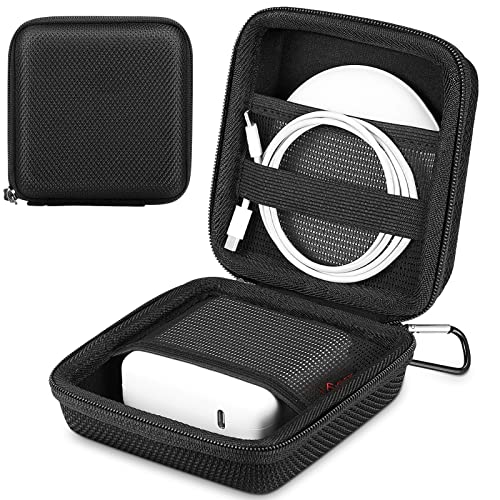 FINPAC Hard Case for MacBook Charger, Small Electronic Organizer Bag for MacBook Power Adapter, Portable Pouch Travel Storage for Laptop Accessories, Magic Mouse, USB Drives, GoPro, Gadgets - Black - color: Hardshell Case/ Black
