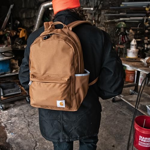 Carhartt 21L Classic Laptop Backpack, Water-Resistant Pack W/ 15" Laptop Sleeve and Organizational Compartments, Chalk - color: Chalk, size: One Size