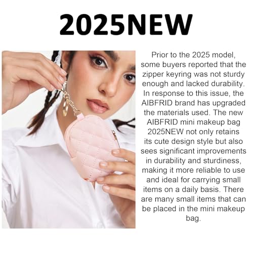AIBFRID 4Pcs Mini Backpack Keychain,Cute Cosmetic Bag for Women Mother's Day,PU Leather Makeup Bag Key Pocket Lipstick Bag Card Holder Data Cable Organizer Zipper Pouch (black beige pink gray) - color: black beige pink gray