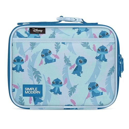 Simple Modern Disney Kids Lunch Box for School | Reusable Insulated Lunch Bag for Toddler, Girl, and Boy | Meal Containers with Exterior & Interior Pockets | Hadley Collection | Tropical Stitch - color: Disney: Tropical Stitch