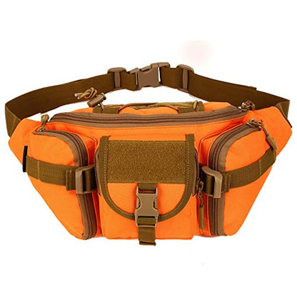 CREATOR Tactical Waist Pack Military Fanny Pack Outdoor Army Waist Bag Large Waist Pack for Daily Life Cycling Camping Hiking Hunting Fishing Black Jacinth - color: Jacinth