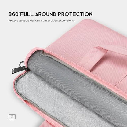 17.3 inch Laptop Sleeve Bag for HP Envy Pavilion 17/LG Gram/MSI/Dell Inspiron/Lenovo Thinkpad/ASUS/Acer Protective Computer Case Shoulder Bag, Pink - color: Pink, size: 17.3 Inch