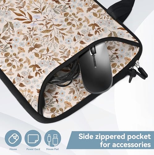 RICHEN 17 inch Laptop Shoulder Bag Carrying Case with Handle Fits 15.6/16/17/17.3/17.4 inch Laptop Notebook (Sicilian Flowers, 16-17.3 inch) - color: Sicilian Flowers