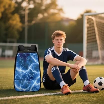 Basketball Backpack With Separate Ball Compartment And Shoes Fit Basketball Volleyball Football - color: Lightning