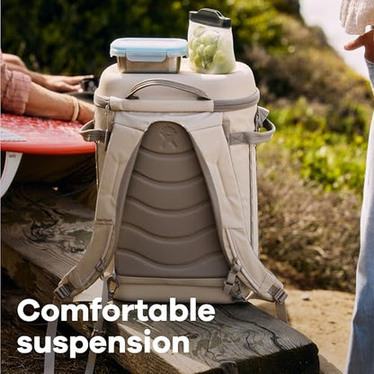 Hydro Flask Carryout Cooler Backpack - Insulated Portable Soft Cooler - 22 L Capacity in Birch - color: BIRCH, size: 22 L, style: Cooler Backpack