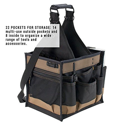 CLC Custom LeatherCraft 1528 Large Electrical and Maintenance Tool Carrier, Black - style: 11-inch Toolbox