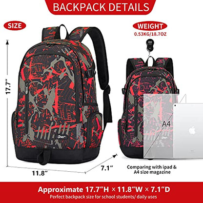 rickyh style School Backpack Travel Bag for Men & Women Lightweight College Back Pack with Laptop Compartmen - color: 01thong
