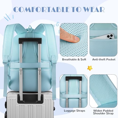 kadilong 17.3 Inch School Backpack for Teen Girls Bookbag Middle High School College,Back Pack Women Mochila Escolar para Niñas,Blue - color: Blue, size: 17,3 inch