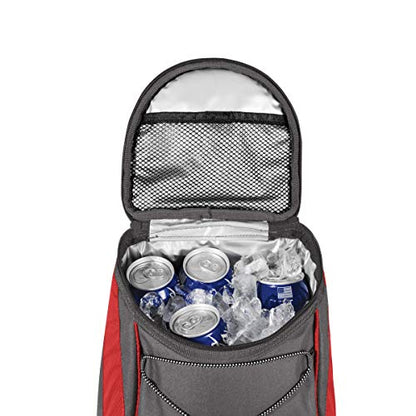 Picnic TIME Disney Backpack Cooler, Insulated Soft Cooler Backpack, Waterproof Lunch Bag, Portable Hiking Ice Chest for Beach, Picnic, Camping & Travel - color: Disney Mickey Mouse - Red With Gray Accents