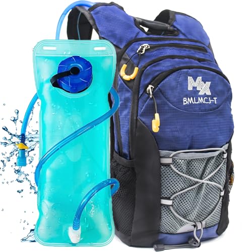Water Backpack Hydration Backpack with Bladder Lightweight & Waterproof Hydration Pack for Hiking, Cycling, Running,Climbing Outdoorer ,Gift for dad - color: BLUE