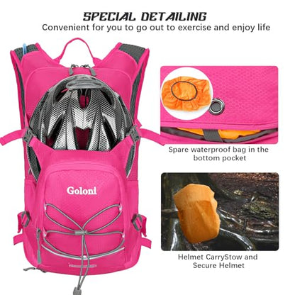 Hydration Backpack,Lightweight Hiking Backpack with 2L Water Bladder,Water Backpack for Biking, Running, Festival
