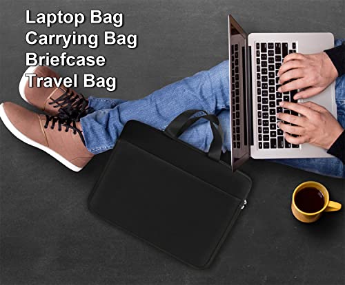 Laptop Case 17.3 Inch, Slim Water Resistant Laptop Sleeve Shockproof Protective Computer Cover Carrying Bag for 17" HP Asus Acer Dell Lenovo Notebook, (Black) - color: Black, size: 17 Inch