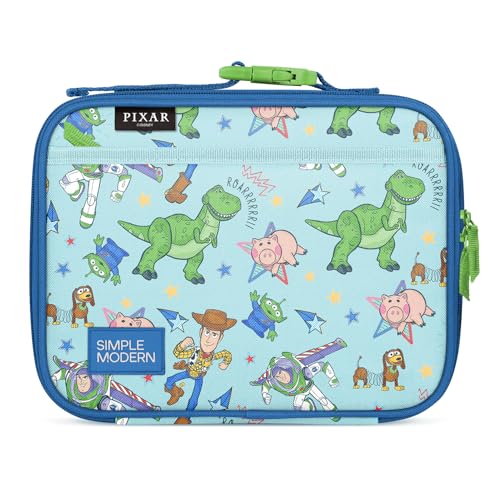Simple Modern Disney Pixar Kids Lunch Box for School | Reusable Insulated Lunch Bag for Toddler, Girl, and Boy | Exterior & Interior Pockets | Hadley Collection | Buzz and Woody Adventures - color: Disney: Buzz and Woody Adventures
