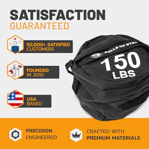 Strongman Sandbag for Working Out [Bells of Steel] Fitness Sand Bag Sacks, Commercial and Home Gym Sand Bags for Weight Training with Handles for Workout - style: 400 lb