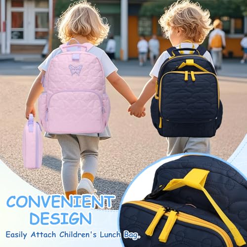 Chase Chic Toddler Backpack for Boys, Puffer Cute Lightweight Preschool Backpack with Lunch Box Set for Daycare Travel Kids Age 3-6,Blue Car - color: Blue Car
