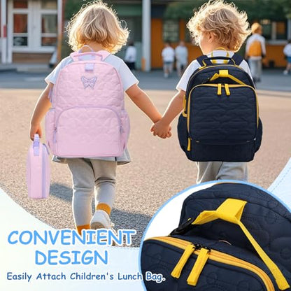 Chase Chic Toddler Backpack for Boys, Puffer Cute Lightweight Preschool Backpack with Lunch Box Set for Daycare Travel Kids Age 3-6,Blue Car - color: Blue Car