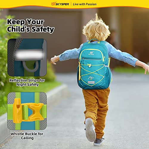 SKYSPER Kids Backpack 12L Children School Bag Child Boy Girl Pack Ages 4-8 for Traveling Day Trips Classes Camping(Gyan) - color: Cyan, size: Small