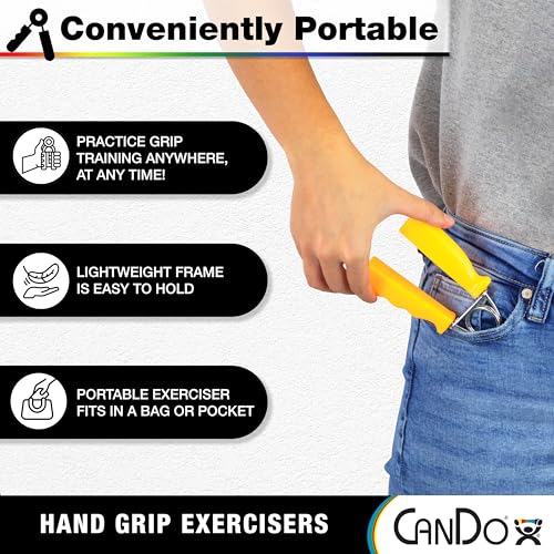 CanDo Ergonomic Hand Grip - color: Black, size: X-Heavy - 48 lb