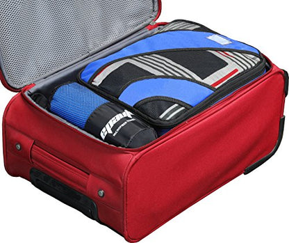 EPAuto 2-Pack Microfiber Quick Dry Towel Set - Lightweight, Super Absorbent & Compact Travel Towels (60"x30" & 24"x15") for Gym, Camping, Beach, Yoga & Backpacking, Blue - color: Blue