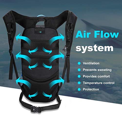 Bike Backpack Small Mountain Biking Backpack Lightweight 6l Daypack - MTB Cycling,Hiking,Skiing,Snow Bicycle,Snowboard | Lightweight - color: Black