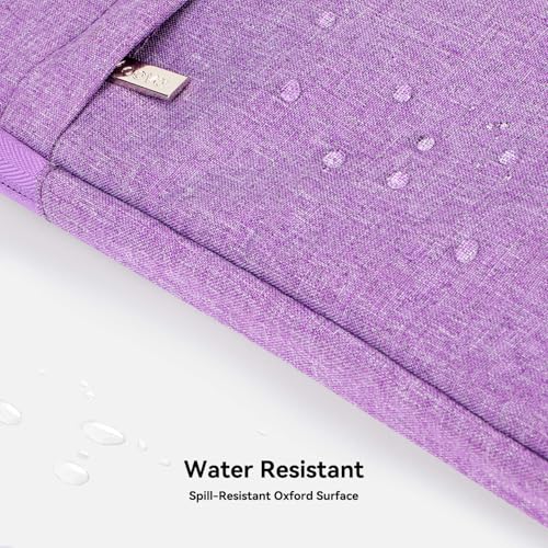 Voova Laptop Bag 15.6 Inch, Waterproof Computer Sleeve Carrying Case with Shoulder Straps & Handle Compatible with Macbook Air 15 M2/M3/M4, MacBook Pro 15/16, 15-16 Inch Hp Dell Lenovo Asus, Lavender - color: Lavender, size: 14-15.6In & 2019 New Macbook P