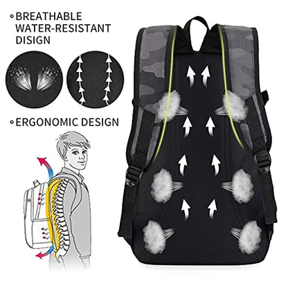 rickyh style School Backpack Travel Bag for Men & Women Lightweight College Back Pack with Laptop Compartmen - color: 01shui