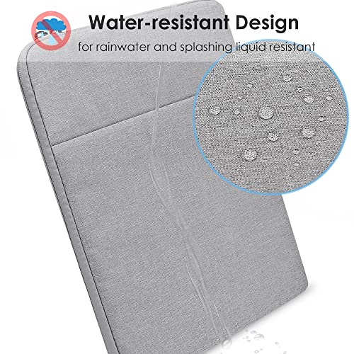 ProElife 15-Inch Laptop Sleeve Case for 2025-2023 MacBook Air 15 inch with M4 M3 M2 Accessory Traveling Carrying Case Water-Resistant Bag Cover for MacBook Air 15'' 2025 2024 2023 M4 M3 M2 (Gray) - color: Gray