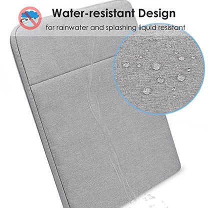 ProElife 15-Inch Laptop Sleeve Case for 2025-2023 MacBook Air 15 inch with M4 M3 M2 Accessory Traveling Carrying Case Water-Resistant Bag Cover for MacBook Air 15'' 2025 2024 2023 M4 M3 M2 (Gray) - color: Gray
