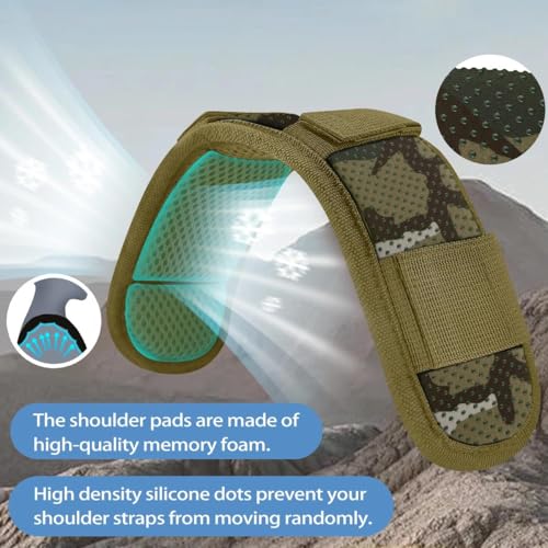ZINMARK 2-Pack Shoulder Pad Anti-Slip Cushion Breathable Pad for for Laptop Bags, Messenger Bags, Briefcase Bags, Luggage Bags, Tool Bags, Travel Bags and Most Bags, Camouflage Green - color: Camouflage Green