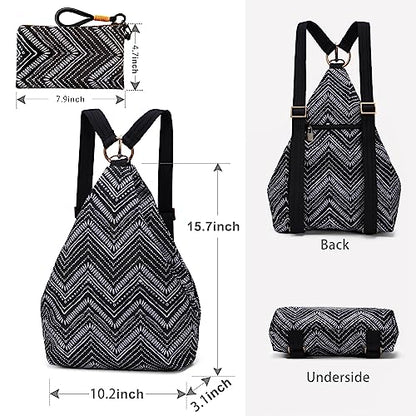 Black Butterfly Premium Backpack for Women, Bohemia Style Fashion Casual Daypack Backpack, Small Backpack Purse (40-black plus) - color: 40-black Plus