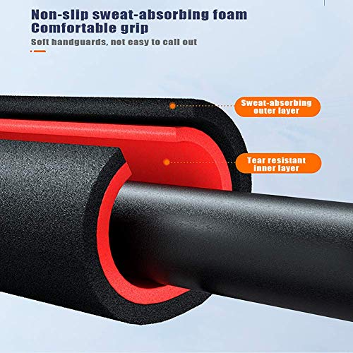 Pull Up Bar for Doorway, Chin Up Bar No Screw Installation Adjustable Dip Bars with Anti-Slip Mat & Locking Mechanism Heavy Duty Home Exercise Fitness Workout Strength Training - size: 95~123CM