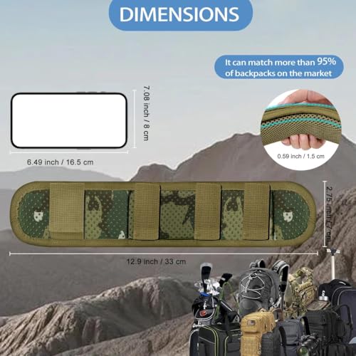ZINMARK 2-Pack Shoulder Pad Anti-Slip Cushion Breathable Pad for for Laptop Bags, Messenger Bags, Briefcase Bags, Luggage Bags, Tool Bags, Travel Bags and Most Bags, Camouflage Green - color: Camouflage Green