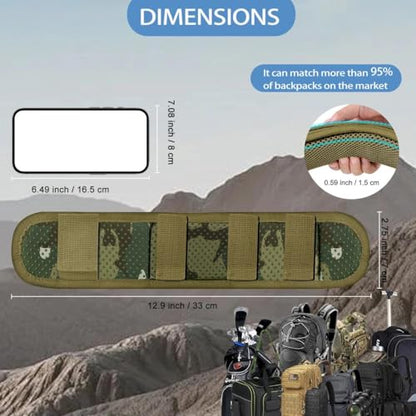 ZINMARK 2-Pack Shoulder Pad Anti-Slip Cushion Breathable Pad for for Laptop Bags, Messenger Bags, Briefcase Bags, Luggage Bags, Tool Bags, Travel Bags and Most Bags, Camouflage Green - color: Camouflage Green
