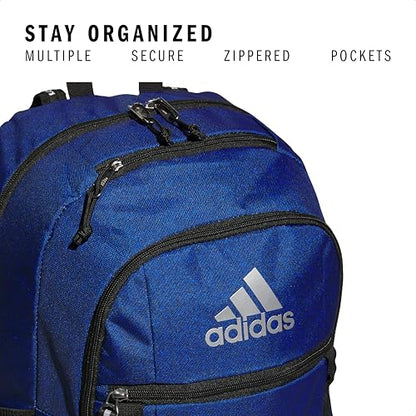 adidas Excel 7 School Backpack for Laptop, Gym and Travel, 34L, Bold Twill Bright Royal- Legend Ink/Black/Silver Metallic/7, OSFA - color: Bold Twill Bright Royal- Legend Ink/Black/Silver Metallic/7, size: One Size