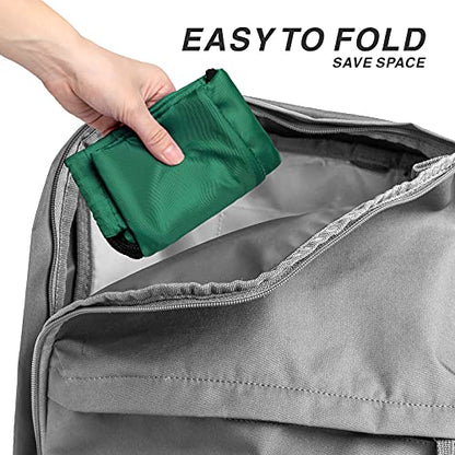 Drawstring Backpack Sports Water Resistant String Bag Sport Gym Sackpack for Women Men Large with Zipper (Hunter Green) - color: Hunter Green
