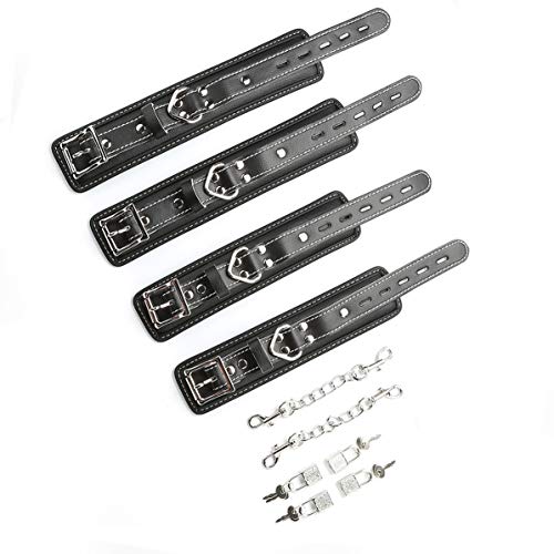 2026 Upgraded Heavy Duty Expandable Spreader Bar – Adjustable PU Straps for Pilates, Yoga - style: Black+BlackLZ