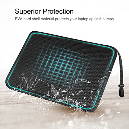 FINPAC Hard Laptop Sleeve Case for 11.6-inch Chromebook, Shockproof Computer Carrying Case Compatible with 11.6-inch Samsung Chromebook 4+/4/3/2, Acer/HP/Dell/ASUS/Surface Laptop 13", Pro 12", Black - color: Black, size: 11.6-inch Chromebook