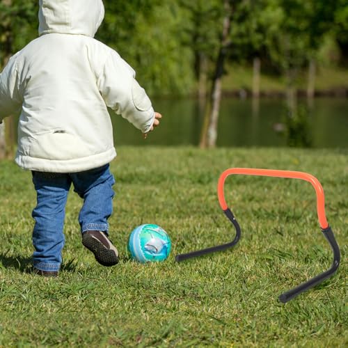 Soccer Training Mini Hurdle Adjustable Height PVC Plastic Agility Hurdle for Foldable Running Accessory for Speed and Footwork Drills