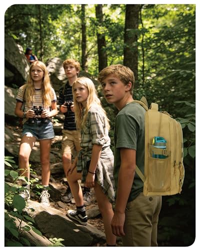 30L Tactical Camo Backpack for Boys 900D Military Schoolbag with 4 Pockets - color: Brown