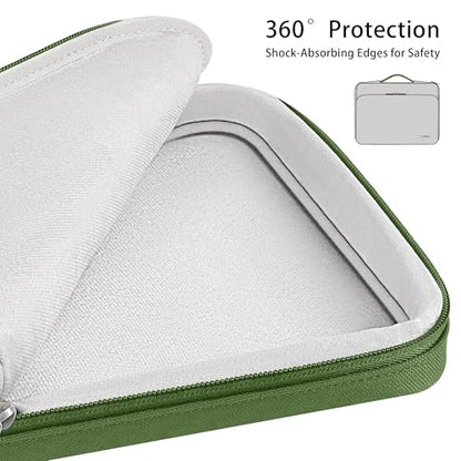 DOMISO 360 Protective Laptop Sleeve 14 inch Laptop Case with Handle Computer Carrying Case for MacBook Pro 14 inch M4 M3 M2 M1 Chip Pro,Green - color: Green, size: 14 inch