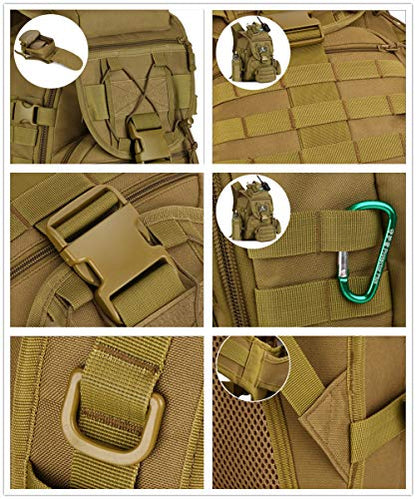 40L Tactical Military Molle Backpack Water&Abrasion Resistant Trekking Bag for Outdoor Traveling Mountaineering Hunting (Jungle Digtial) - color: Jungle Digtial