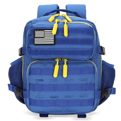 9L Mini Tactical Backpack for Men and Women Tactical Backpack Small for Hiking Small Tactical Bag Fitness Pack - color: Blue