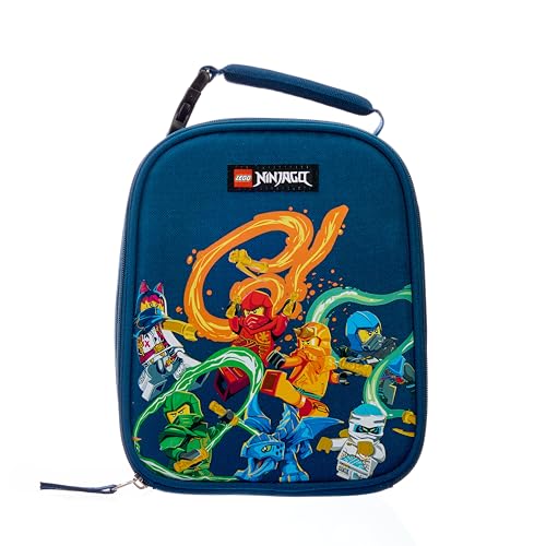 LEGO NINJAGO Lunch Box, Insulated Soft Reusable Lunch Bag Meal Container for Boys and Girls, Perfect for School, or Travel, Meal Tote to Keep Food and Drinks Cold, Stronger Together - color: Stronger Together