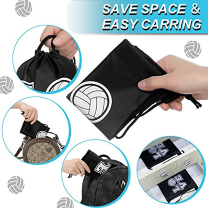 Tanlade 24 Pcs Drawstring Bags Cinch Sack Candy Drawstring Bag Goodie Favor Bags Supplies Gifts for Sports Party Men Women(Volleyball,7 x 10 Inch) - size: 7 x 10 Inch, style: Volleyball