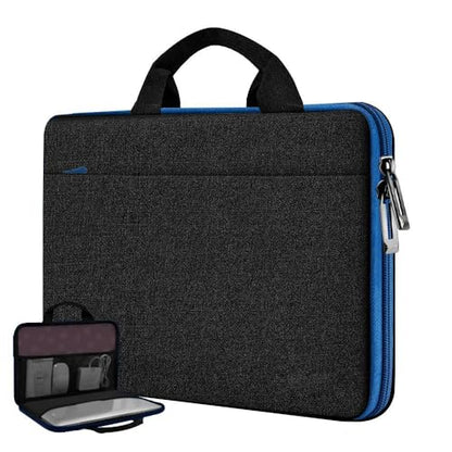 Hseok Laptop Case for MacBook Pro 14 inch TSA Sleeve Handbag,Black-Blue - color: Black-blue