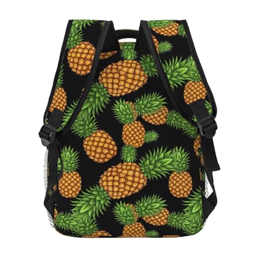 Stylish Travel Backpack Upside Down Pineapple, Commuter Daypack with Laptop Compartment for Work, Trips and Gym - color: Pattern (228)