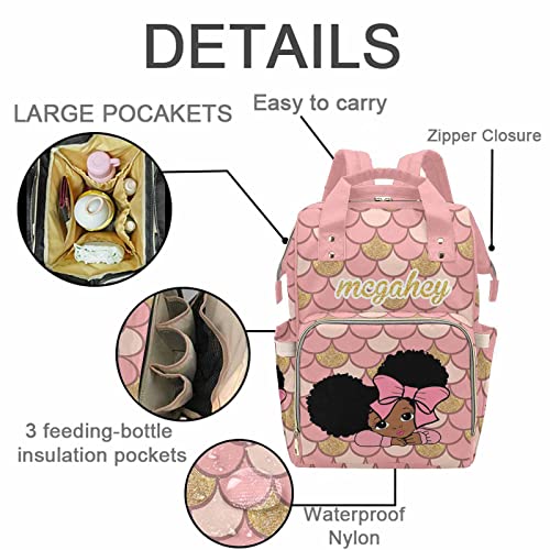 MyPupSocks Personalized Baby Backpack Diaper Bag with Name, Diaper Bag Custom with Name Custom Diaper Bags for Baby Boy, Nursing Baby Backpack for Boy Shower Gift - color: Multi 26