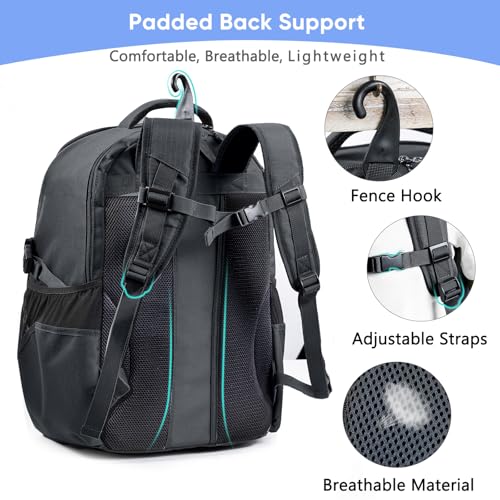 Basketball Bag Backpack with Ball Compartment & Shoe Pocket – Gym Bag for Basketball, Soccer, Football, Volleyball – Large Capacity Athletic Backpack for Youth & Adults, Basketball Gifts - color: Black Style B