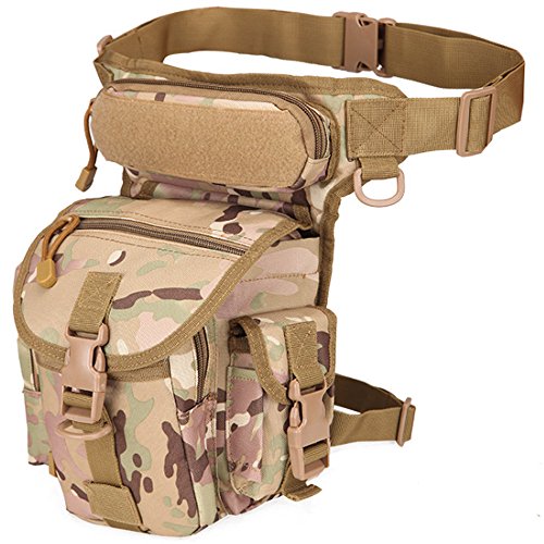 Multi-Purpose Hiking Waist Fanny Pack Running Backpack Outdoors Camping Bike Cycling Shoulder Bag - color: CP Camouflage