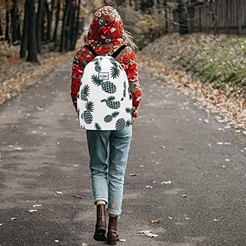 XEYOU Drawstring Sports Backpack Lightweight Gym Yoga Sackpack Shoulder Rucksack Casual Outdoor Daypack for Women and Men | Lightweight - color: Beige Pineapples Pattern